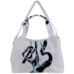 Water Calligraphy  Double Compartment Shoulder Bag by EMWdesign