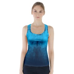 Deep Ocean Racer Back Sports Top by LoolyElzayat