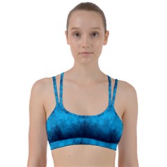 Deep Ocean Line Them Up Sports Bra by LoolyElzayat