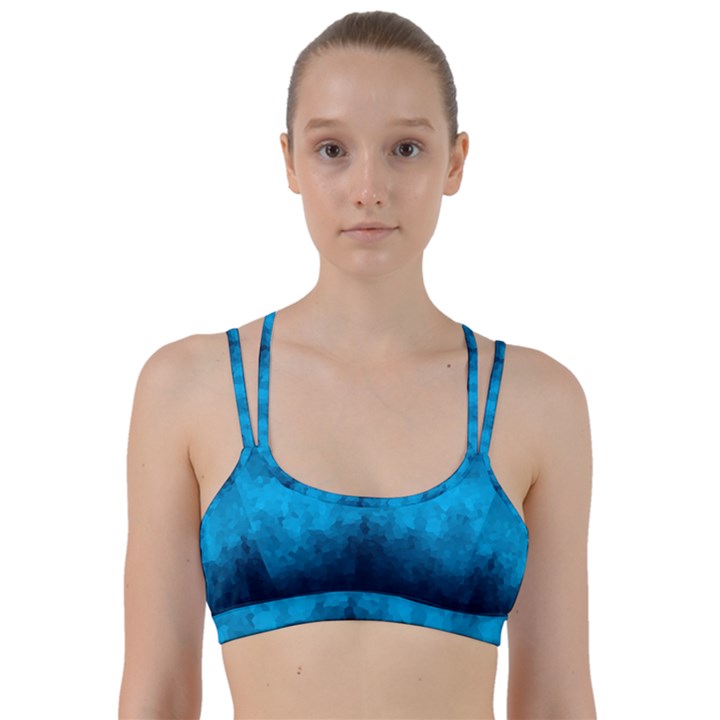 Deep Ocean Line Them Up Sports Bra