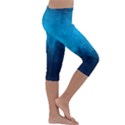 Deep Ocean Kids  Lightweight Velour Capri Leggings  View3