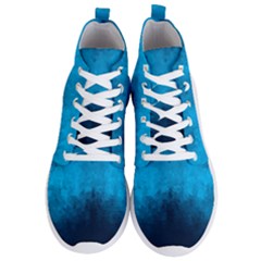 Deep Ocean Men s Lightweight High Top Sneakers by LoolyElzayat