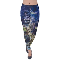 Under The Sea Velvet Leggings by JezebelDesignsStudio