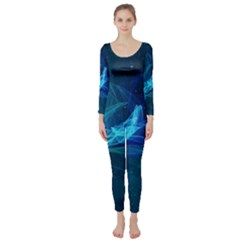 Electric Wave Long Sleeve Catsuit by JezebelDesignsStudio