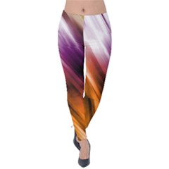 Rainbow Light Velvet Leggings by JezebelDesignsStudio