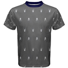 Blue/gray (pattern) Men s Cotton Tee by TransfiguringAdoptionStore