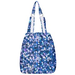 Blue Shimmer - Eco-glitter Center Zip Backpack by WensdaiAmbrose