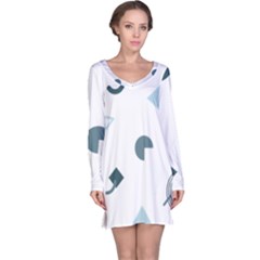 Shape Vector Triangle Long Sleeve Nightdress by Mariart