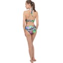 Piano Keys Music Colorful Halter Side Cut Swimsuit View2