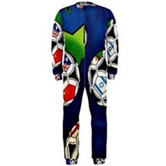 Textile Football Soccer Fabric Onepiece Jumpsuit (men)  by Pakrebo