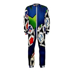 Textile Football Soccer Fabric Onepiece Jumpsuit (kids) by Pakrebo