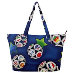 Textile Football Soccer Fabric Full Print Shoulder Bag by Pakrebo