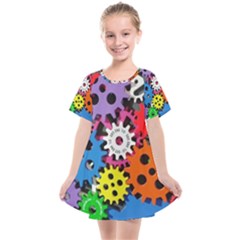 The Gears Are Turning Kids  Smock Dress by WensdaiAmbrose