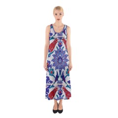 Art Artistic Ceramic Colorful Sleeveless Maxi Dress by Pakrebo