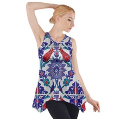 Art Artistic Ceramic Colorful Side Drop Tank Tunic by Pakrebo