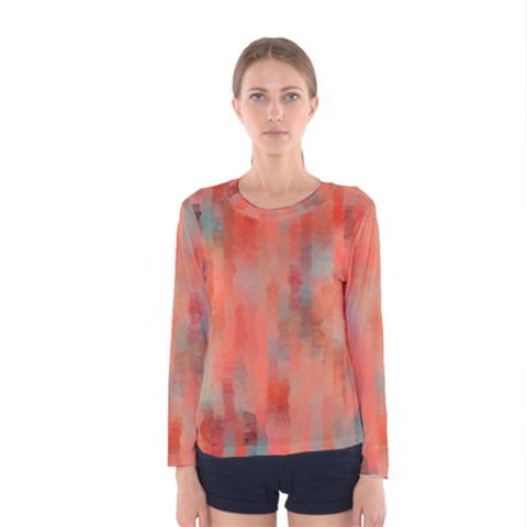 Coral Mirage Women s Long Sleeve Tee by TopitOff