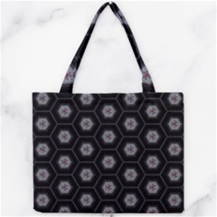 Geometric Pattern - Black Mini Tote Bag by WensdaiAmbrose