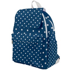 Polka Dot - Turquoise  Top Flap Backpack by WensdaiAmbrose