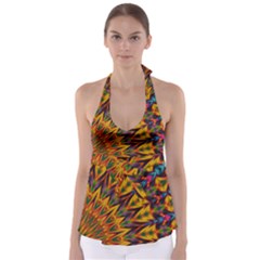 Background Abstract Texture Chevron Babydoll Tankini Top by Mariart