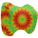 Kaleidoscope Background Mandala Red green Head Support Cushion View3