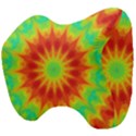 Kaleidoscope Background Mandala Red green Head Support Cushion View4