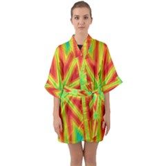 Kaleidoscope Background Star Quarter Sleeve Kimono Robe by Mariart