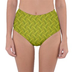 Autumn Leaves Pattern Reversible High-waist Bikini Bottoms by LoolyElzayat