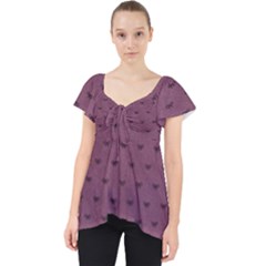 Plum Bow Design Lace Front Dolly Top by WensdaiAmbrose