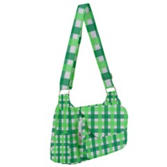 Sweet Pea Green Gingham Post Office Delivery Bag by WensdaiAmbrose