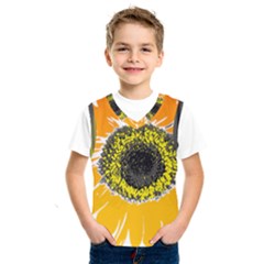 Sunflower Flower Yellow Orange Kids  Sportswear by Mariart