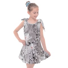 Blossoming Through The Snow Kids  Tie Up Tunic Dress by WensdaiAmbrose