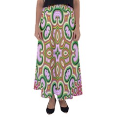 Fractal Art Pictures Digital Art Flared Maxi Skirt by Pakrebo