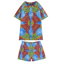 Pictures Digital Art Abstract Kids  Swim Tee And Shorts Set by Pakrebo