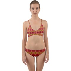 Zappwaits Retro Wrap Around Bikini Set by zappwaits