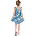 Blue Wave Surges On Kids  Sleeveless Dress View2