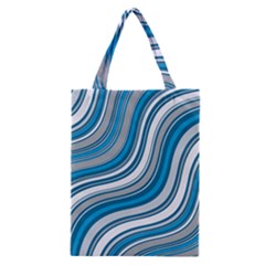 Blue Wave Surges On Classic Tote Bag by WensdaiAmbrose