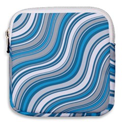 Blue Wave Surges On Mini Square Pouch by WensdaiAmbrose