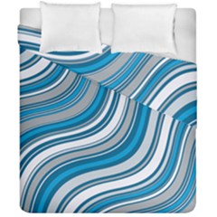 Blue Wave Surges On Duvet Cover Double Side (california King Size) by WensdaiAmbrose