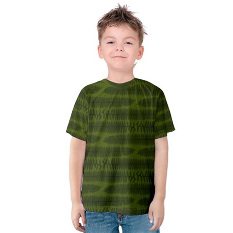 Seaweed Green Kids  Cotton Tee by WensdaiAmbrose