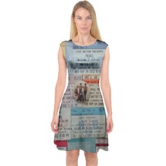 Concert Memorabilia  Capsleeve Midi Dress by StarvingArtisan