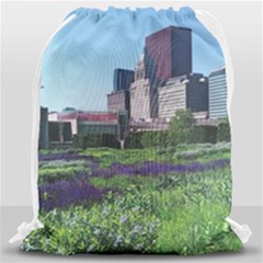 Lurie Garden Salvia River Drawstring Bag (large) by Riverwoman