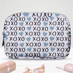 Xo Valentines Day Pattern Make Up Pouch (small) by Valentinaart