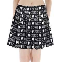 Xo Valentines Day Pattern Pleated Mini Skirt by Valentinaart