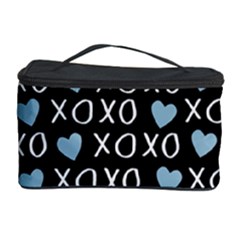 Xo Valentines Day Pattern Cosmetic Storage by Valentinaart