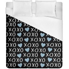 Xo Valentines Day Pattern Duvet Cover (california King Size) by Valentinaart