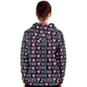 XO Valentines day pattern Women s Zipper Hoodie View2