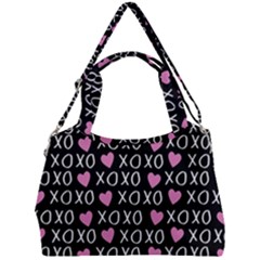 Xo Valentines Day Pattern Double Compartment Shoulder Bag by Valentinaart