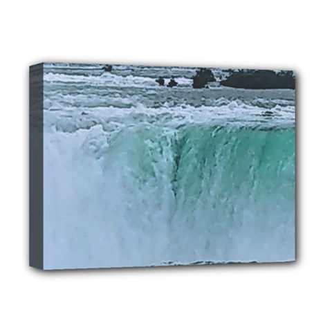 Niagara Falls Deluxe Canvas 16  X 12  (stretched)  by Riverwoman