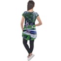 Shakespeare Garden Stratford Cap Sleeve High Low Top View2