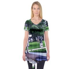 Shakespeare Garden Stratford Short Sleeve Tunic  by Riverwoman